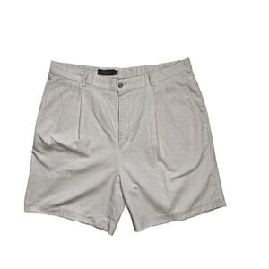 Bobby Jones Shorts Mens 38 Cotton Tan Stripe Classic Nautical Preppy Coastal